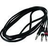 ROCKGEAR RCL 20924 D4 CAVO ADATTATORE JACK(M) TRS 6,3MM / 2 JACK(M) TS 6,3MM, 3M