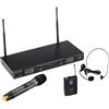 SOUNDSATION RADIOMIC. TRUE DIVERSITY UHF DOPPIO SOUNDSATION WF-U2600HP 1 TX MANO, 1 TASC+HEADSET 630-660MHz