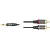IK MULTIMEDIA ILINE RCA - CAVO JACK STEREO MASCHIO DA 1/8''/DUE RCA MONO MASCHIO