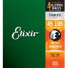 ELIXIR 14677 ELECTRIC BASS STAINLESS STEEL NANOWEB