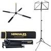 HERCULES BUNDLE MUSIC STAND + TRAVLITE FLUTE STAND DS460B