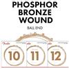 FENDER MUTA 60XL PHOSPHOR BRONZE ACOUSTIC GUITAR STRINGS