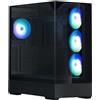 Zalman P40 Prism Plus Nero, Midi Tower, PC, Nero, ATX, Micro ATX, Mini-ITX, Plastica, Acciaio, Vetro temperato, Altro