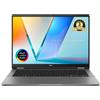 ASUS VivoBook 14 Flip OLED TP3407, laptop 2-in-1 con Windows 11, processore Intel Core Ultra 7, 16 GB di RAM, SSD da 512 GB, schermo OLED touch da 14", design convertibile a 360°