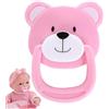 LearnLyrics Bambino Ciuccio | Bumy Schnuller per Reborn Baby Doll, Simulazione a Forma di Orso Minette Capezzolo, Giocattoli Magnetici Solo per Rinascienti