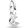 PANDORA ME Mini ciondolo a forma di luna in argento Sterling con zirconia cubica trasparente