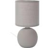 Home Deco Factory, LA0042, Elegante Lampada da Tavolo H25 cm - Design Moderno e Pulito, Luce Soffusa per Soggiorno o Camera da Letto, Finitura Tortora Opaco - Ideale per Decorazione Interni