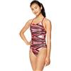 Speedo Women's Swimsuit One Piece ProLT Cross Back Printed Adult Team Colors, Wave Red, 20