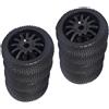 Ruote E Pneumatici Per Buggy RC In Scala 1/8 8 Pezzi Neri Per Auto Da Corsa HSP