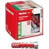 Fischer 25x Tasselli DuoPower, 12 x 60 mm, per Muro pieno, Mattone Forato, Cartongesso, 538253