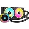 CORSAIR DISSIPATORE ICUE LINK H100I RGB AIO, 240MM RADIATOR, LIQUID CPU COOLER