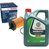 BOSCH Filtro Olio Bosch 1457429238 e Olio Castrol 5W30 4 Litri