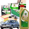 CASTROL Kit Tagliando Castrol 4 Filtri + 5L Olio Motore Edge LL III 5w40 Audi A3 1.9 TDI