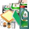 CASTROL Kit Tagliando Castrol 4 Filtri + 5L Olio Magnatec 5W40 C3 Fiat Grande Punto 1.9D