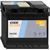 EXIDE BATTERIA PER AUTO EXIDE 12V 53 AH POS DX 540A SPUNTO EA530 54Ah FIAMM 52Ah BOSCH VARTA