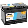 EXIDE Batteria Auto Exide 77 Ah 760A 12V PREMIUM CARBON BOOST POSITIVO DX FIAMM 80AH BOSCH VARTA 74 AH