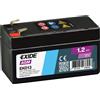 EXIDE Batteria Exide EK013 12V 1.2Ah 18A AGM Ausiliaria Mercedes e Land Rover