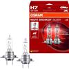 OSRAM Lampada alogena OSRAM NIGHT BREAKER SILVER H7 Fino al 100% di luminosità in più