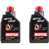 MOTUL 2 LT Olio per cambi e trasmissioni manuali 75W80 con tecnologia Technosynthese. Garantisce protezione, fluidità e prestazioni ottimali anche a basse temperature.