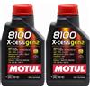 MOTUL 2 Litri Olio Motore MOTUL 8100 X CESS GEN2 5W40 Olio Sintetico