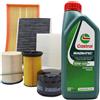 MISTI Kit tagliando filtri e olio castrol 10w40 per Toyota Yaris benzina