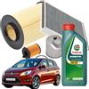 MISTI Kit TagliandoFiltri Misti + Olio Motore Castrol 5W30 Per Ford