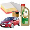 MISTI Kit Tagliando Opel Corsa D 4L Castrol Edge 5W30 C3 Filtro Aria Olio Abitacolo