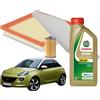 MISTI Kit Tagliando Opel Adam 4 Litri Olio Castrol Edge 5W30 C3 3 Filtri
