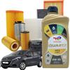 MISTI Kit Tagliando Peugeot 208 4 Litri Olio Motore Total Quartz Ineo First 0w30
