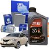 UFI Kit Tagliando 3 Filtri Ufi 4 Litri Olio Selenia 20K 10w40 per Lancia Ypsilon
