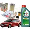 SOFIMA Kit Tagliando Sofima 4 Lt Olio Motore Castrol Magnatec 5W30 A5 per Ford Focus II