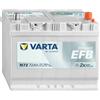 VARTA Batteria VARTA 572501076 N72 DYNAMIC EFB 72Ah 12V 760A