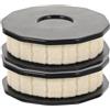 TOMETURE Cycle Oiling Roller 2 Pezzi in Plastica Nero per Catena Bici