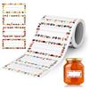 AiQInu Etichette Adesive per Marmellate, 200 Pezzi Etichette Marmellata Adesive, Etichette Autoadesive Marmellate Per Vasetti Di Marmellata, Barattoli Di Spezie, Bottiglie