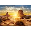 Sheens Poster per Acquario di Pesci Acquario Stile Sun e Desert Addensato Adesivo per sfondi statico in plastica per terrari Adesivi in PVC [91 * 50cm] Oggetti