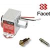FACET 40104 12v Pompa Carburante Elettrica 1.5 - 4.0 Psi + 10mm Tubo Coda Union
