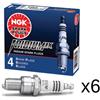 NGK Candele Di Accensione NGK IRIDIUM x 6 - BKR6EIX / Codice Di Magazzino 6418