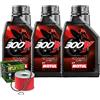 Motul Kit Tagliando Olio Motul 300V 10W40 Per Moto Guzzi 350 Quattro 354 4T�1974>1975