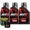 Motul Kit Tagliando Olio Motul 300V 10W40 Per Honda PC800 Pacific Coast 1995>1998