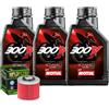 Motul Kit Tagliando Olio Motul 300V 10W40 + Filtro Per Yamaha XTZ660 Tenere 1996>1999