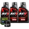 Motul Kit Tagliando Olio Motul 300V 10W40 Per Honda VF500 FD FE F2E PC12 1984>1985