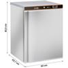 Frigo Professionale da Sottobanco Inox 200, +0°C/+8°C, con Interno in ABS Termoformato - Classe A