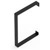 Alberts 805708 Opzionale in Vari Colori di Tendenza-Mensola in Coppia o singola-304 x 210 x 30 mm, Nero