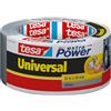 tesa extra Power Universal Duct Tape - Nastro Adesivo a Tenuta Extraforte - Nastro Versatile per Riparare, Fissare, Sigillare e molti altri Usi - Grigio - 1 Rotolo - 25 m x 50 mm