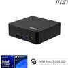 MSI Cubi NUC AI+ 3MG-004EU Copilot+ PC Intel Core Ultra 5 322 16 GB DDR5-SDRAM