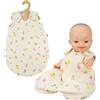 Heless 2693 - Sacco Nanna in Mussola per Bambole "Freche Früchtchen", 100% Cotone Biologico, per Bambole e Peluche di Dimensioni 35-45 cm