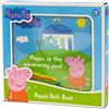 DQB DeQUBE Peppa Pig - Libro da bagno Peppa Pig con 10 illustrazioni diverse - Giocattoli da bagno e piscina, 12 mesi (DeQube 919D00050)