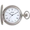 Lorenz Cervo 030223AA - Orologio da taschino a carica manuale in acciaio inossidabile - Quadrante con numeri romani - Inclusa nella confezione stand per appoggio e catena in acciaio