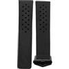 ROUREOX Cinturino Cuoio Autentico Uomo Cinturino Orologio Fibbia Deployant Regolabile Cuoio Morbido Accessori Riparazione per TAG HEUER CARRERA AQUARACER Series-Nero 22mm