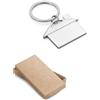 hi!dea™ Portachiavi in metallo a forma di casetta, personalizzato con logo Personalizzate o neutre